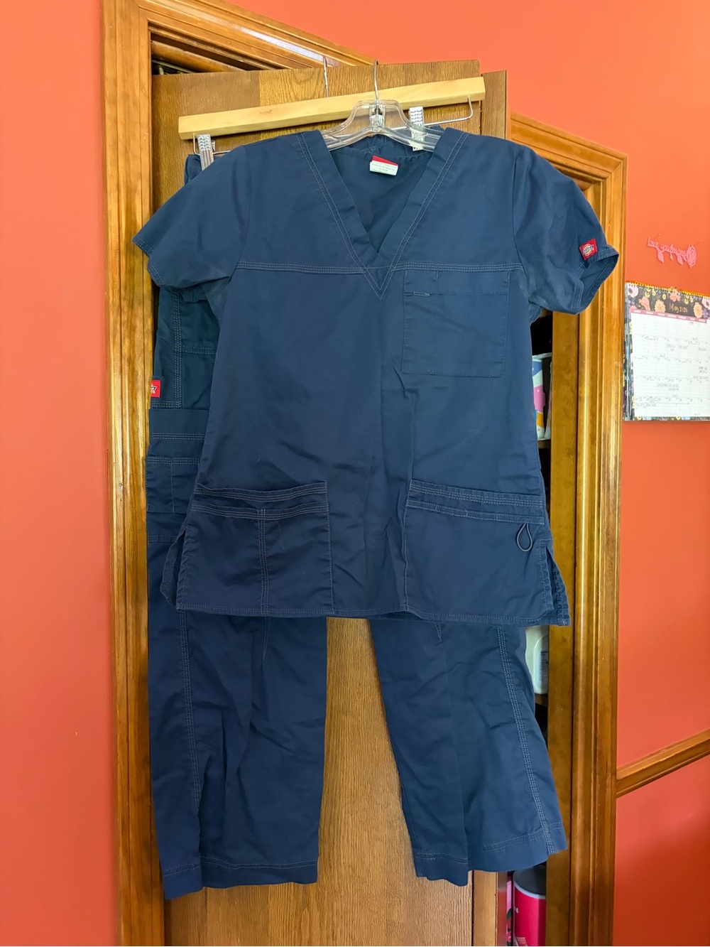Dickies cargo Navy Medical Scrub Set - Top & Pants